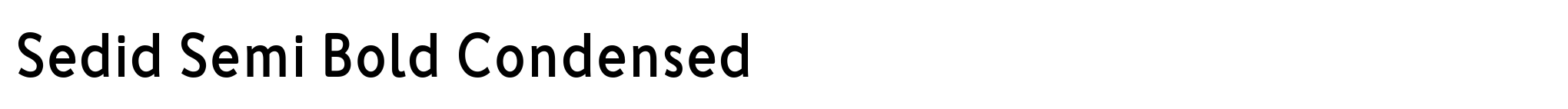 Sedid Semi Bold Condensed image